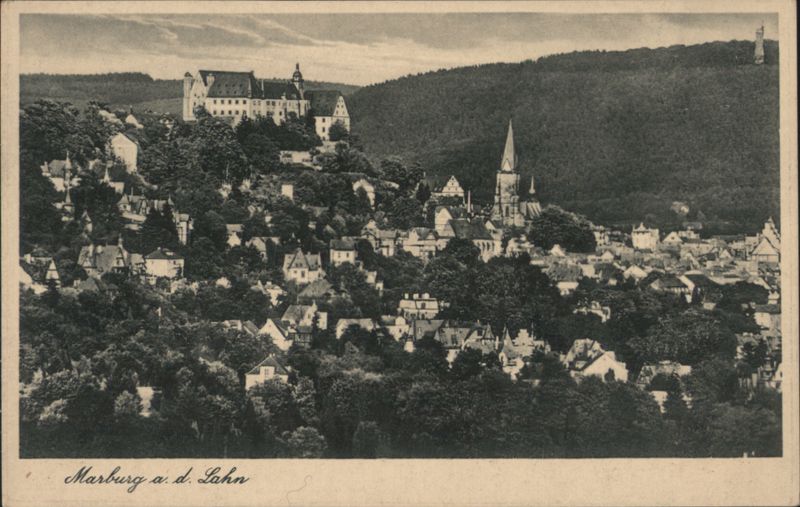 Marburg a. d. Lahn Castle & Town View Germany