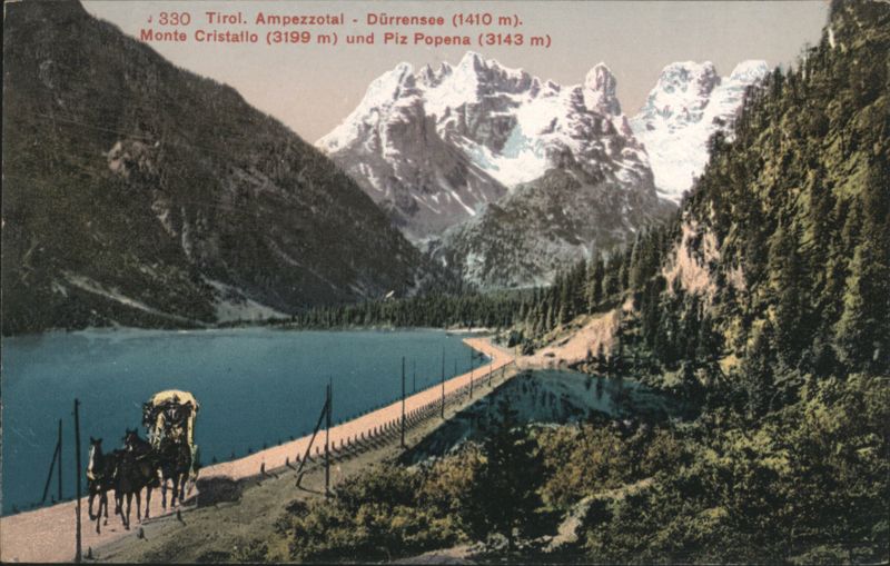 Tirol. Ampezzotal - Dürrensee, Monte Cristallo, Piz Popena Italy