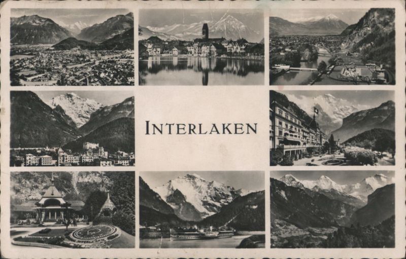 Interlaken Switzerland Mountain & Lake Views