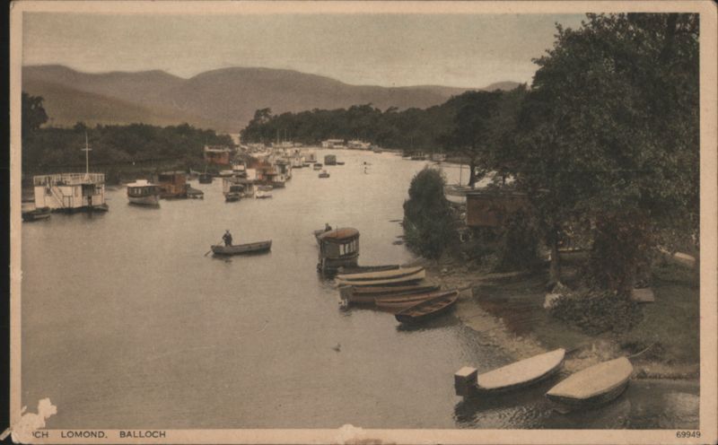 Loch Lomond, Balloch - Boats on Water and Shore United Kingdom
