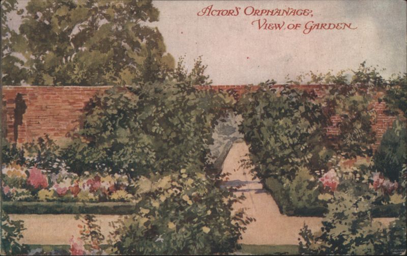 Actors' Orphanage: View of Garden Advertising