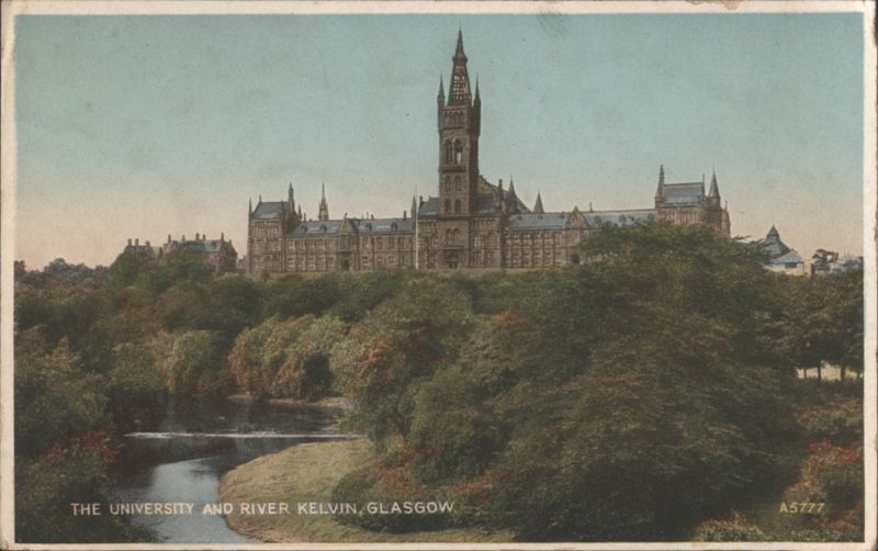 University and River Kelvin, Glasgow Scotland