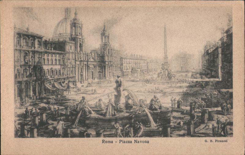 Piazza Navona, Rome - G. B. Piranesi Italy
