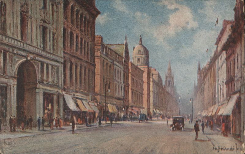 Buchanan Street, Glasgow Scotland A. de Breanski