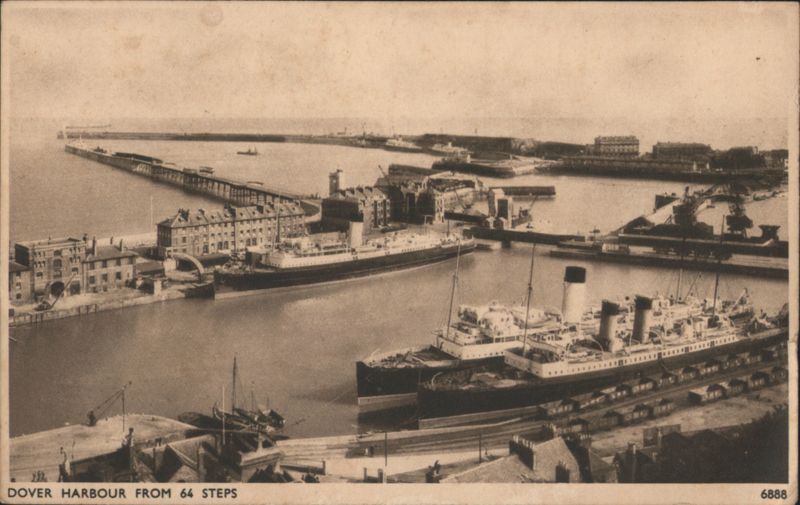 Dover Harbour from 64 Steps England Kent