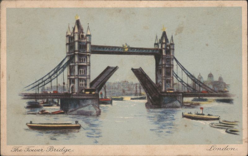 The Tower Bridge, London - Bascules Open United Kingdom