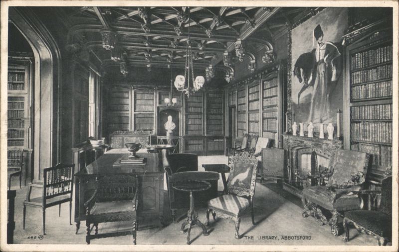 The Library, Abbotsford Scotland