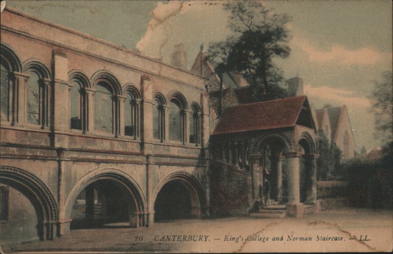 King's College and Norman Staircase, Canterbury United Kingdom