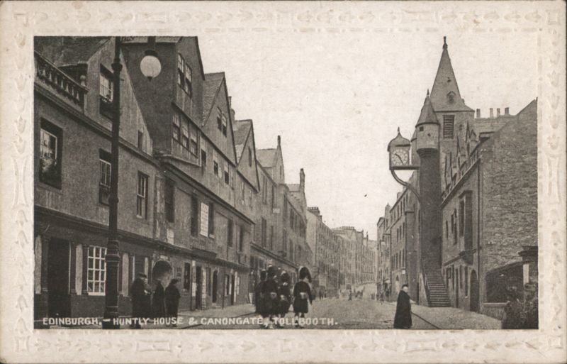Edinburgh Huntly House & Canongate Tollbooth Street Scene Scotland