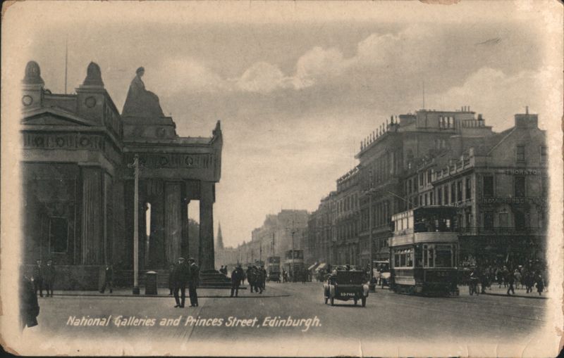 National Galleries & Princes Street, Edinburgh Scotland