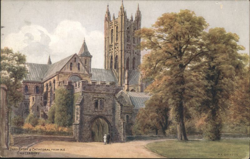 Canterbury Cathedral & Dark Entry from NE United Kingdom