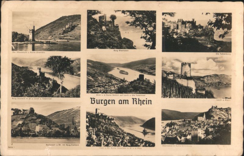 Burgen am Rhein - Castles on the Rhine River Germany