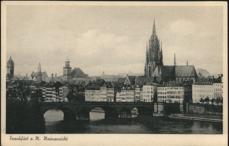 Frankfurt am Main Cityscape with Cathedral Germany