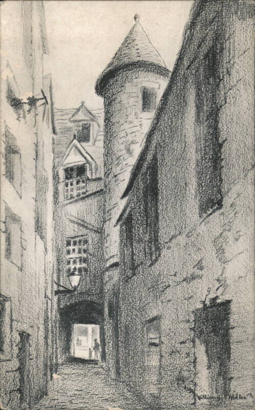 Old Playhouse Close, Canongate, Edinburgh Drawing Scotland