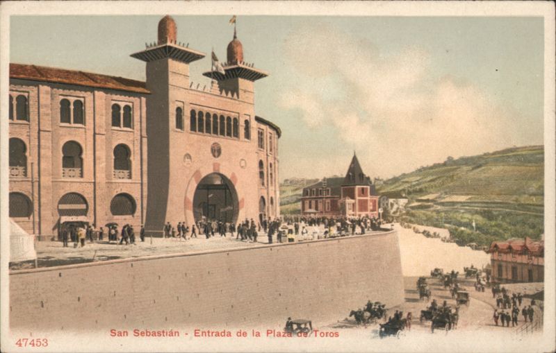 Entrada de la Plaza de Toros San Sebastián Spain