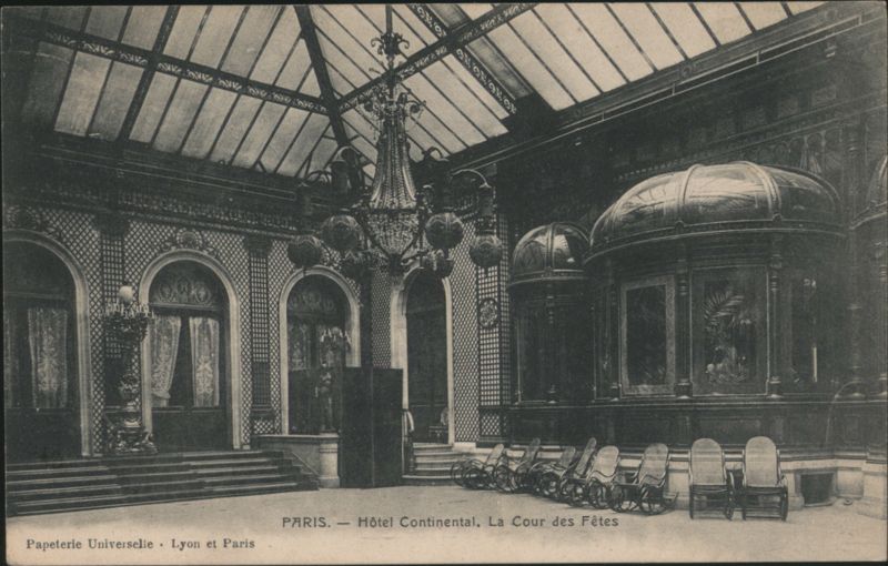 Hôtel Continental, La Cour des Fêtes, Paris France