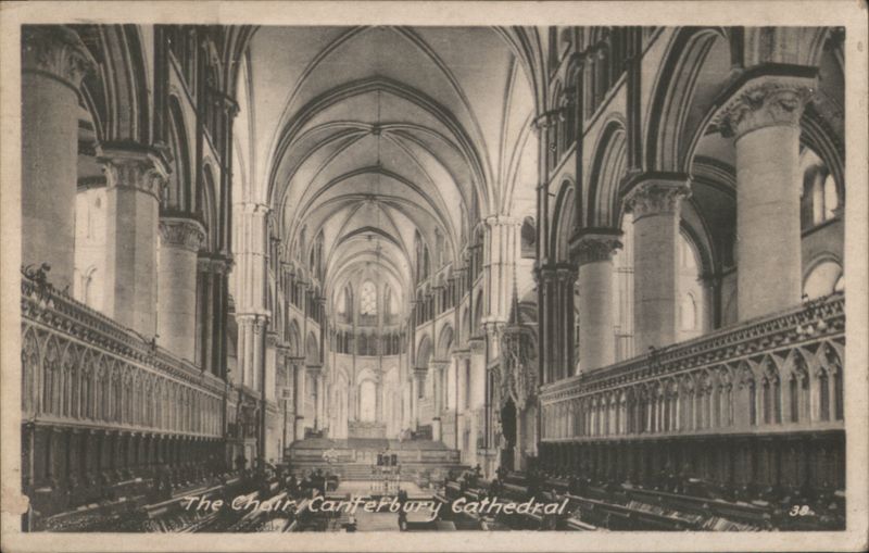 The Choir Canterbury Cathedral United Kingdom Kent