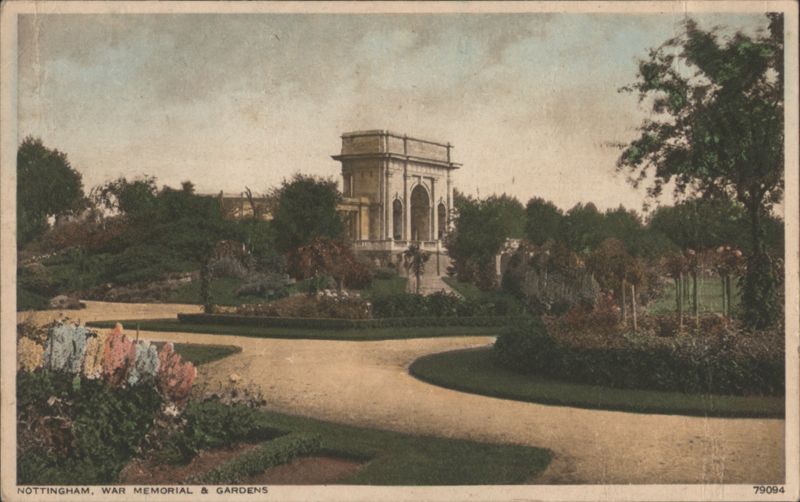 Nottingham War Memorial & Gardens United Kingdom