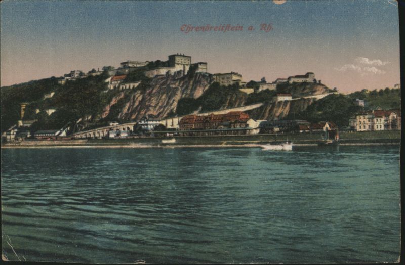 Ehrenbreitstein Fortress on the Rhine River, Germany
