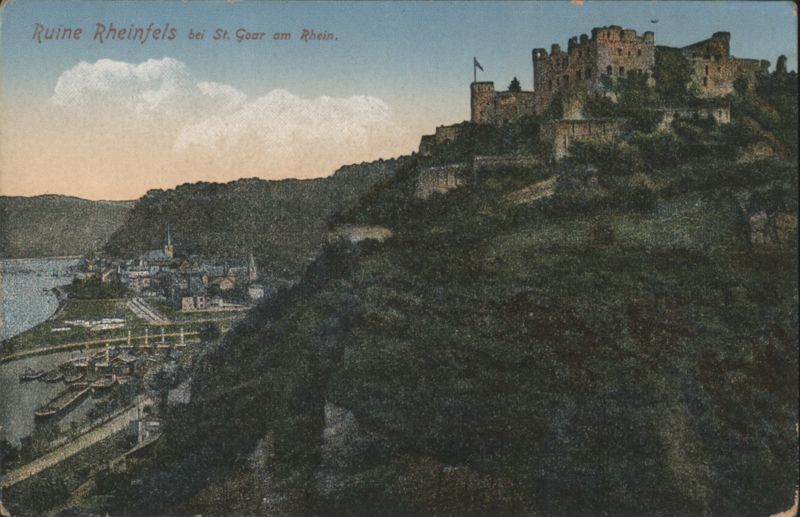 Ruine Rheinfels bei St. Goar am Rhein Germany