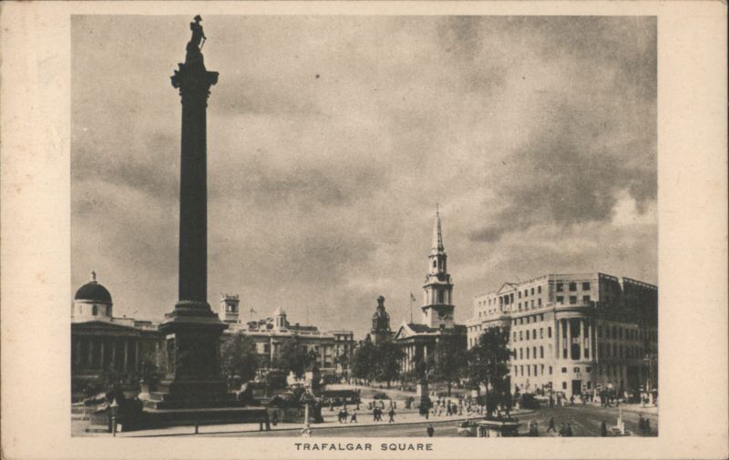 Trafalgar Square, Nelson's Column, St Martin-in-the-Fields London United Kingdom