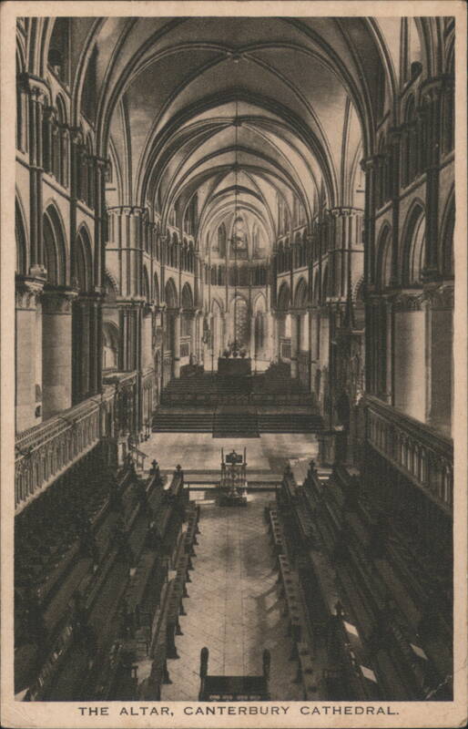 Canterbury Cathedral Altar Interior England Kent