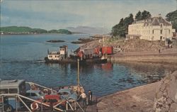 Car Ferry & Lochalsh Hotel, Kyle-of-Lochalsh, Scotland Postcard