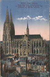KÖLN Dom Südseite, Towers 160m high, Completed 1880 Postcard