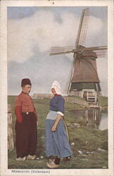 Molenzicht, Volendam, Traditional Dutch Dress Postcard
