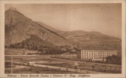 Palermo, Piazza Generale Cascino & 12th Artillery Barracks Postcard