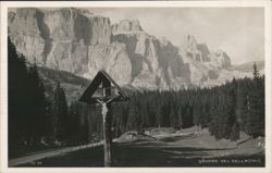 Crucifix, Gruppo del Sella, Dolomites Postcard