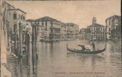 Venezia, Grand Canal, Palazzo Browning Postcard
