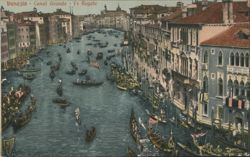 Venice Grand Canal - The Regatta Postcard