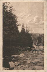 Divoká Orlice River, Zemská brána near Čihák Postcard