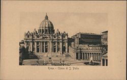 St. Peter's Basilica & Square, Rome Postcard
