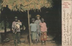 Native Indians, San Blas, Panama Postcard