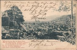 Freiburg im Breisgau Panoramic City View Postcard