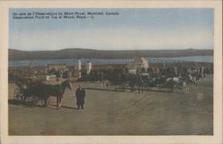 Observation Point on Top of Mount Royal, Montréal Postcard