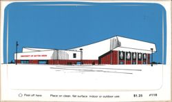 University of Dayton Arena Sticker Postcard Postcard