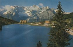Dolomites, Lago di Misurina with Sorapis Mountain Postcard