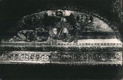 Byzantine Mosaic: Christ Enthroned & Saints Postcard