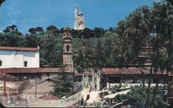 Janitzio, Mich. México - José María Morelos Statue & Village Postcard