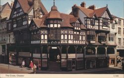 The Cross, Chester - Half-Timbered Buildings Postcard