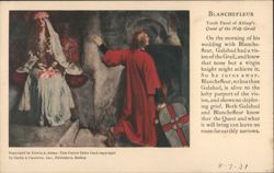 Blanchefleur, Tenth Panel of Abbey's Quest of the Holy Grail Postcard