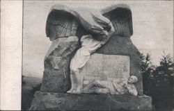 Monument to Staňka Vodička, Rumburk Mutiny Leader Postcard