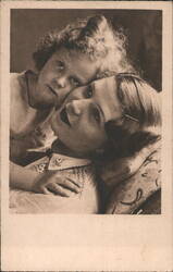 Mother and Child Portrait Postcard