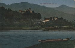 Neubeuern am Inn, Castle and River View Postcard