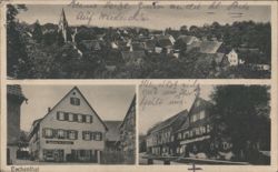 Eschenthal Village View, Gasthof z. Schuler Postcard