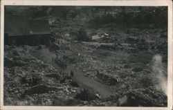 Leonberg Germany Widespread Destruction 1933 Postcard