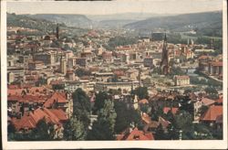 Pforzheim vom alten Wasserturm aus gesehen Postcard